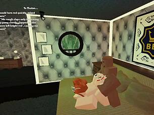 Hey, that Robloxian redhead slutty snowbunny is taking care of her daddy again!