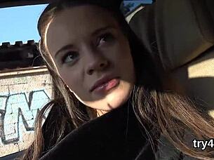 Sensual teen blows penis in POV then gets her spread pussy shagged hard!