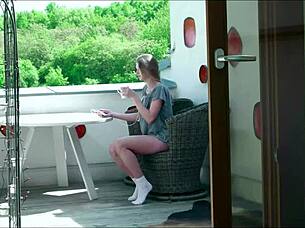 Busty Russian Babe Ethelle Undresses Sensually