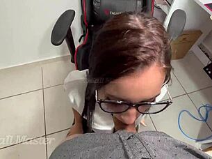 Student Sucks Professor to Pass Class