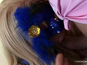 amazing hottie makes a horny guy cum in her mouth