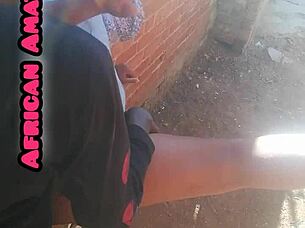 African armature gives BBC blowjob