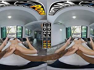 Khloe Kapri feels ecstatic with her big black cock massage