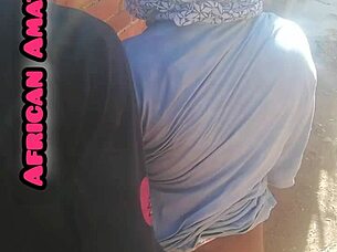 African armature gives BBC blowjob