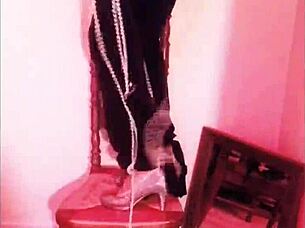 breaking chains out of bondage with femdom domination in heels