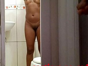 Stepfather spies and fucks stepdaughter's ass