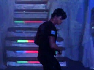 Watch handsome Brazilian stripper rip clothes in wild striptease!