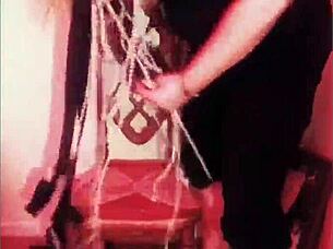 breaking chains out of bondage with femdom domination in heels