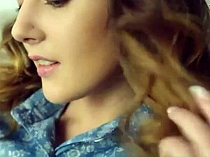 Sybil A undresses and touches herself sensually