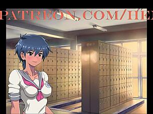 Is nighthawk fille sauvage blowing cock in this hentai?