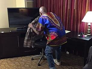 political promise teaser rides big cock in lingerie, teasing with blowjob and interracial action as a milf pornstar with natural tits.