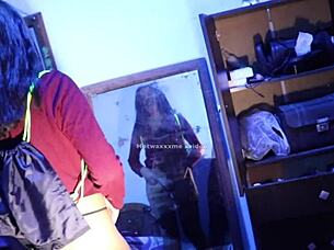 i'm watching putita morocha play with toys and get fucked doggystyle