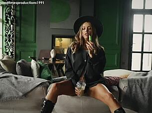 Luxury girl embodies dangerous woman allure