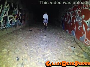 Halloween teens get caught and analized in sandiego rave