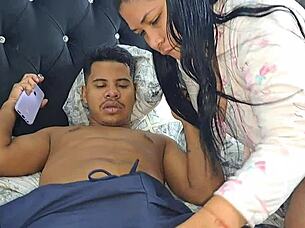 My mother-in-law gives the best blowjobs, sucking deepthroat like a pro in part one.