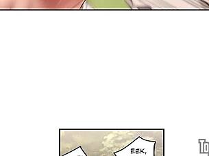 In sexercise chapter eight, ebony anime characters do yoga workouts