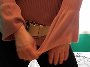 my step sister-in-law shows off her big ass