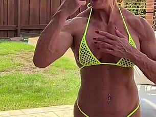 I love showing off my pussy and ass in this tiny bikini over and over again just for you