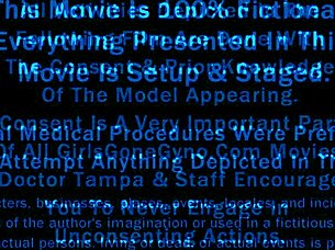 Horny secretary strips, plays with dildo, then gets fucked and cum on glasses.