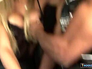 black dude fucks latina tranny in an anal assfucking scene with blowjob