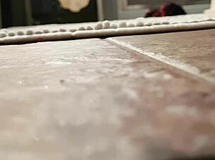 Wife caught masturbating her pussy again.