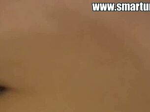 close up pussy play with big pawg clit, muff diving and orgasm