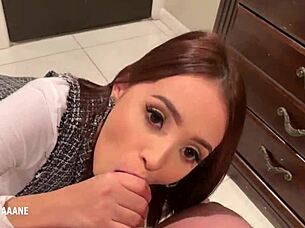 Oh My God, My Girlfriend Sucks My Dick Like A Lollipop And Swallows The Cum!