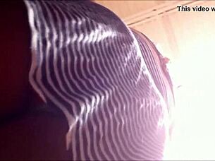 Hey, check out this pregnant Latina’s upskirt view!