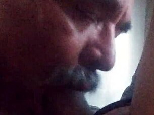 Sucking Black Shemale's Big Cock In Detailed Action.