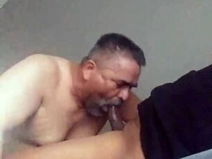 Sucking Black Shemale's Big Cock In Detailed Action.