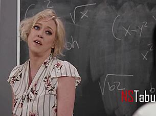 does the les teacher seduce her ebony student?