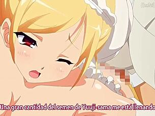 In episode 4 of Kanpeki, the anime hentai story unfolds with a creampie scene.