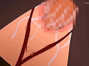 In episode 4 of Kanpeki, the anime hentai story unfolds with a creampie scene.