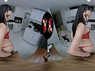 A stunning latina with a perfect body gets fucked hard in virtual reality.