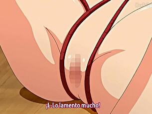 In episode 4 of Kanpeki, the anime hentai story unfolds with a creampie scene.