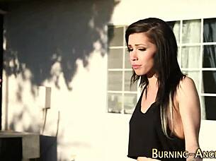 Tattooed emo gets a facial