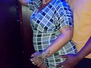 milf has sex with young man in hotel elevator for husband's fetish