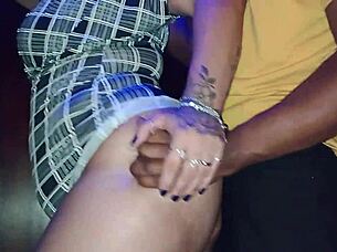 milf has sex with young man in hotel elevator for husband's fetish