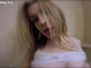 Natalie Nixon meets big cock in trailer