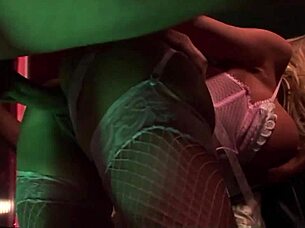 naughty girls in stockings ride monster cocks in orgy 😈