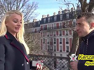 English Student Wants to Taste French Cock in Amateur Scene!