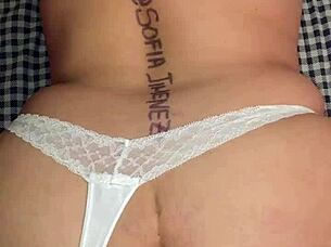 my wife in lingerie bends over for doggystyle action with her big ass