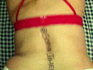 my wife in lingerie bends over for doggystyle action with her big ass