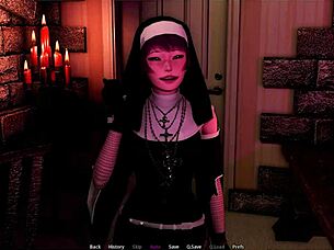 i play halloween with azraesha, sucking her big tits in the rift