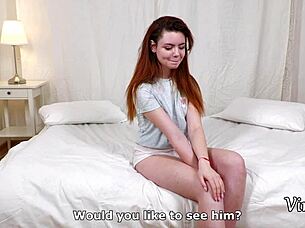 I'm a 19yo redhead virign at casting.