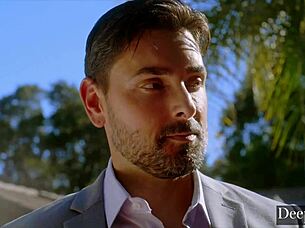 Savannah happily fucks Anton at hubby's request