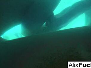 underwater hidden camera captures lesbian fun with alix and jenna