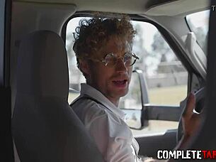 Teenager in uniform drilled hard with monster cock!