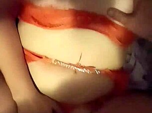 la rubia española en lencería juguetona quiere polla grande