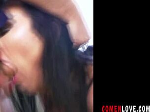 She Sucks Deeply With Intense Pleasure